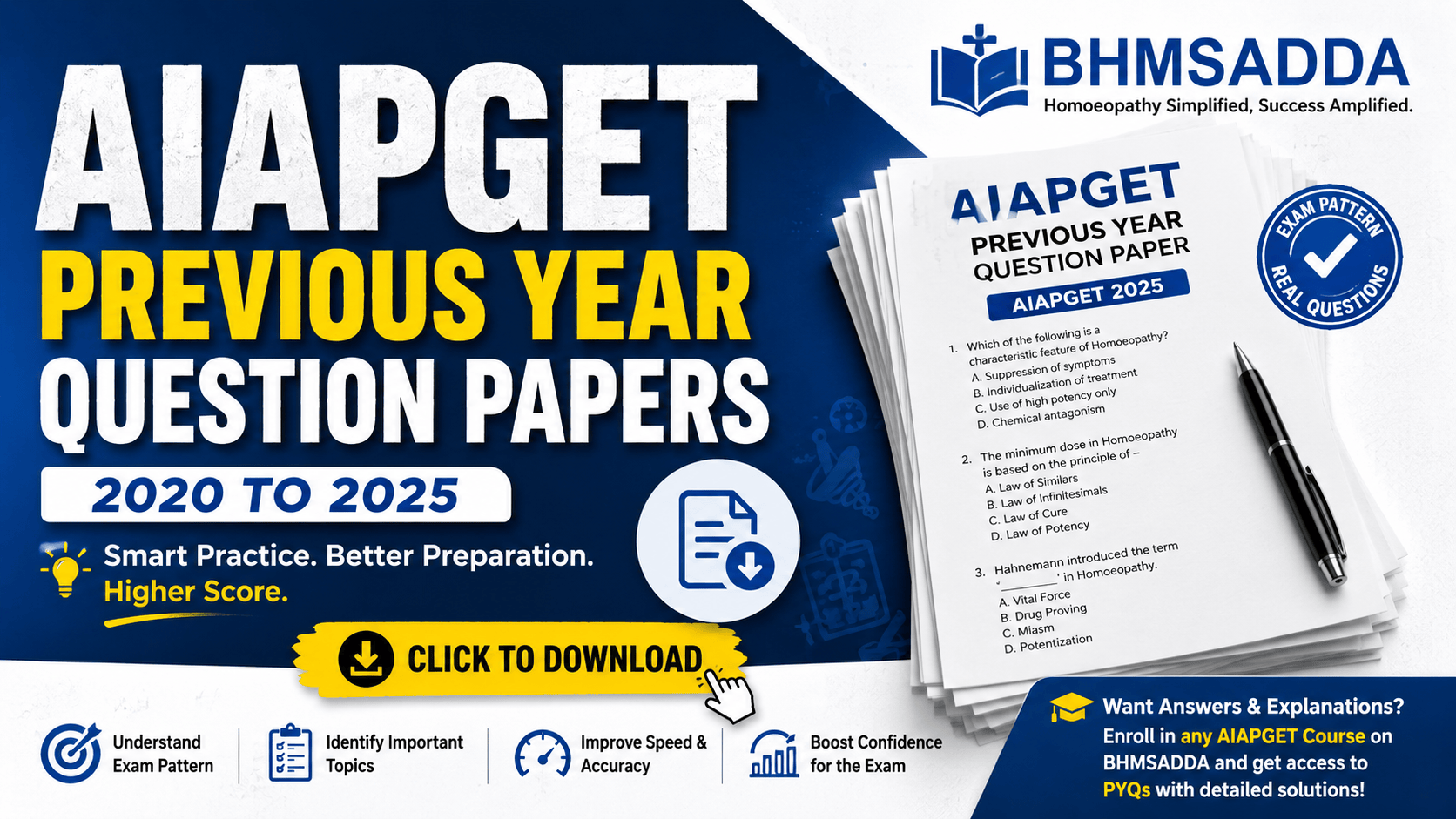 AIAPGET Previous Year Question Papers 2020–2025