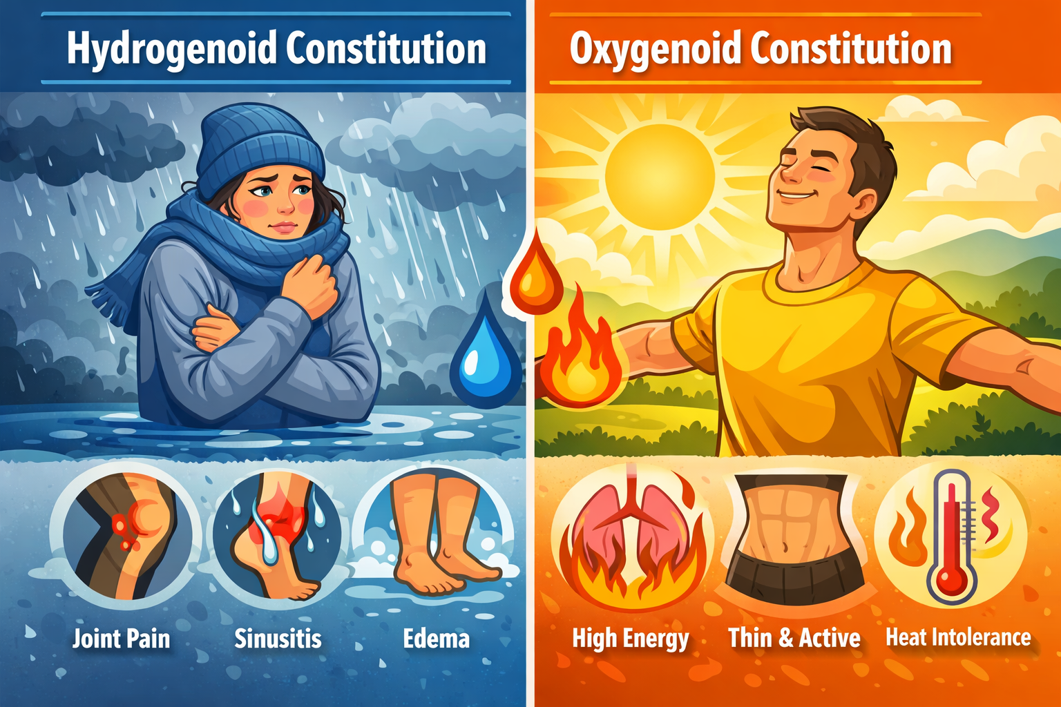 Hydrogenoid and Oxygenoid Constitution in Homoeopathy