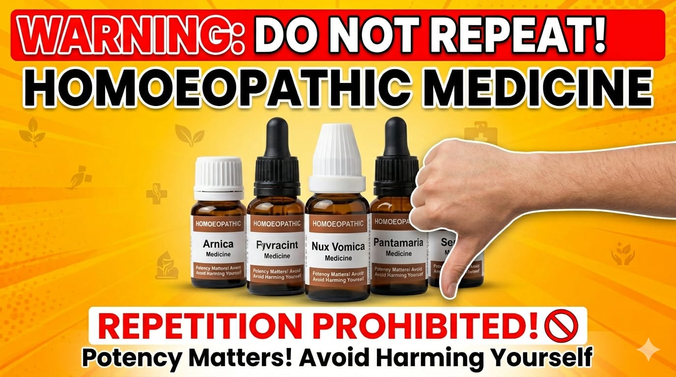 Why Homoeopathic medicines should not repeated frequently?